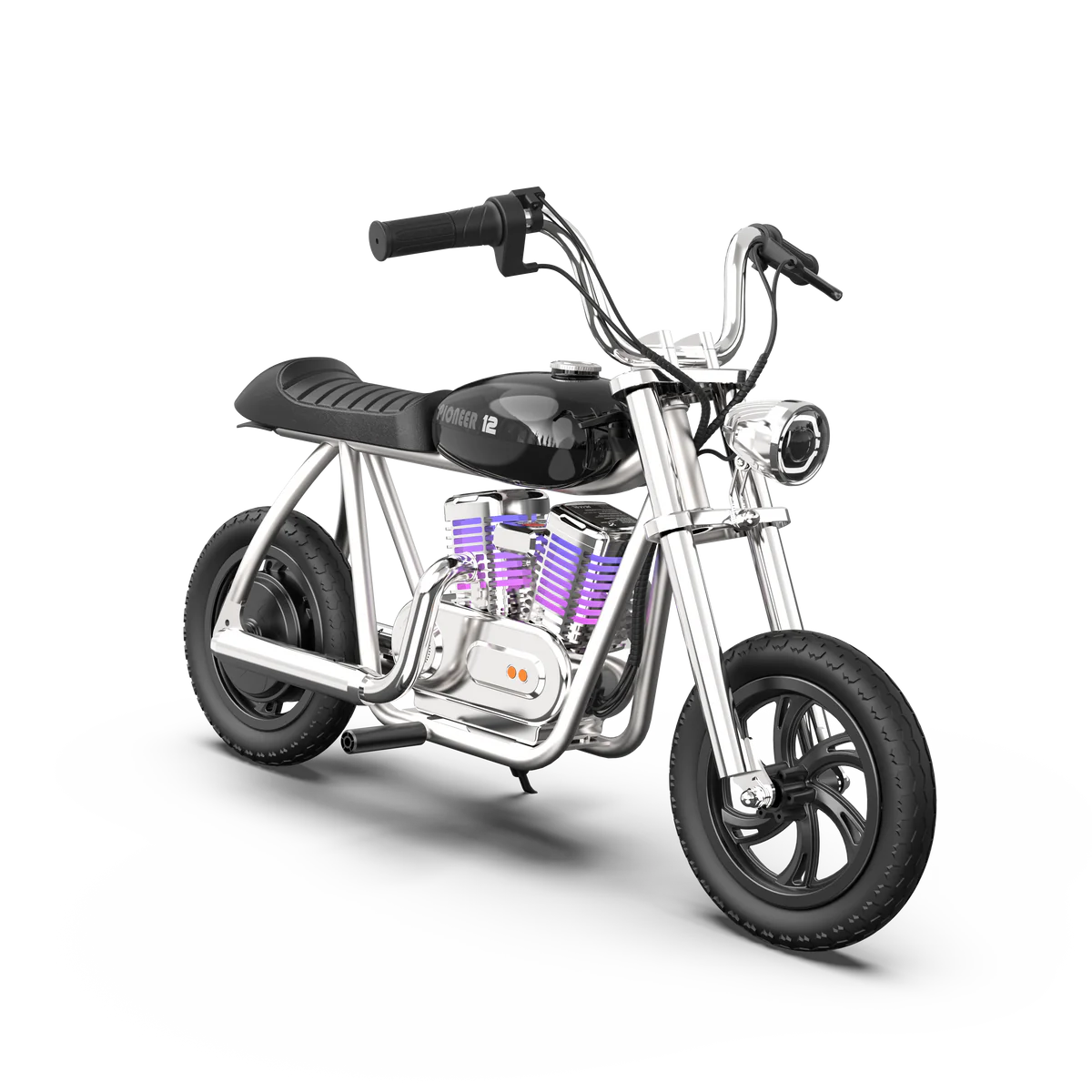 Pioneer 12 PLUS Kids Electric Dirt Bike Motorcycle (With App) - Black