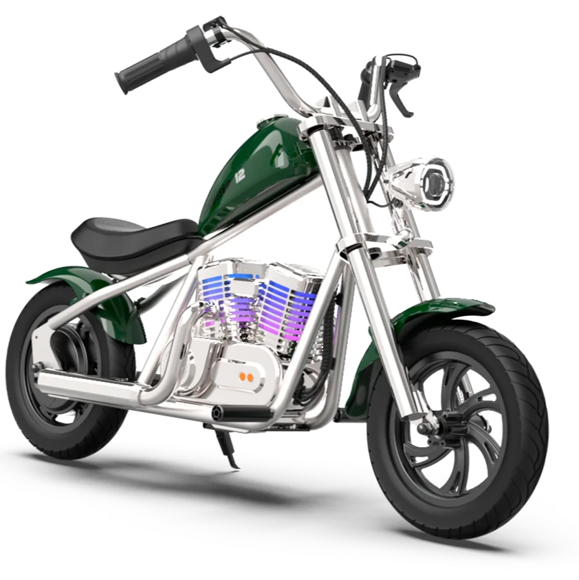 Cruiser 12 PLUS Kids Electric Dirt Bike Motorcycle (With App) - Green