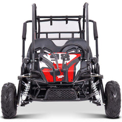 MotoTec Mud Monster XL Kids Electric 60v 2000w Go Kart Full Suspension Red