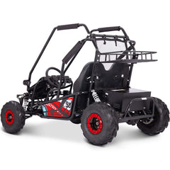 MotoTec Mud Monster XL Kids Electric 60v 2000w Go Kart Full Suspension Red