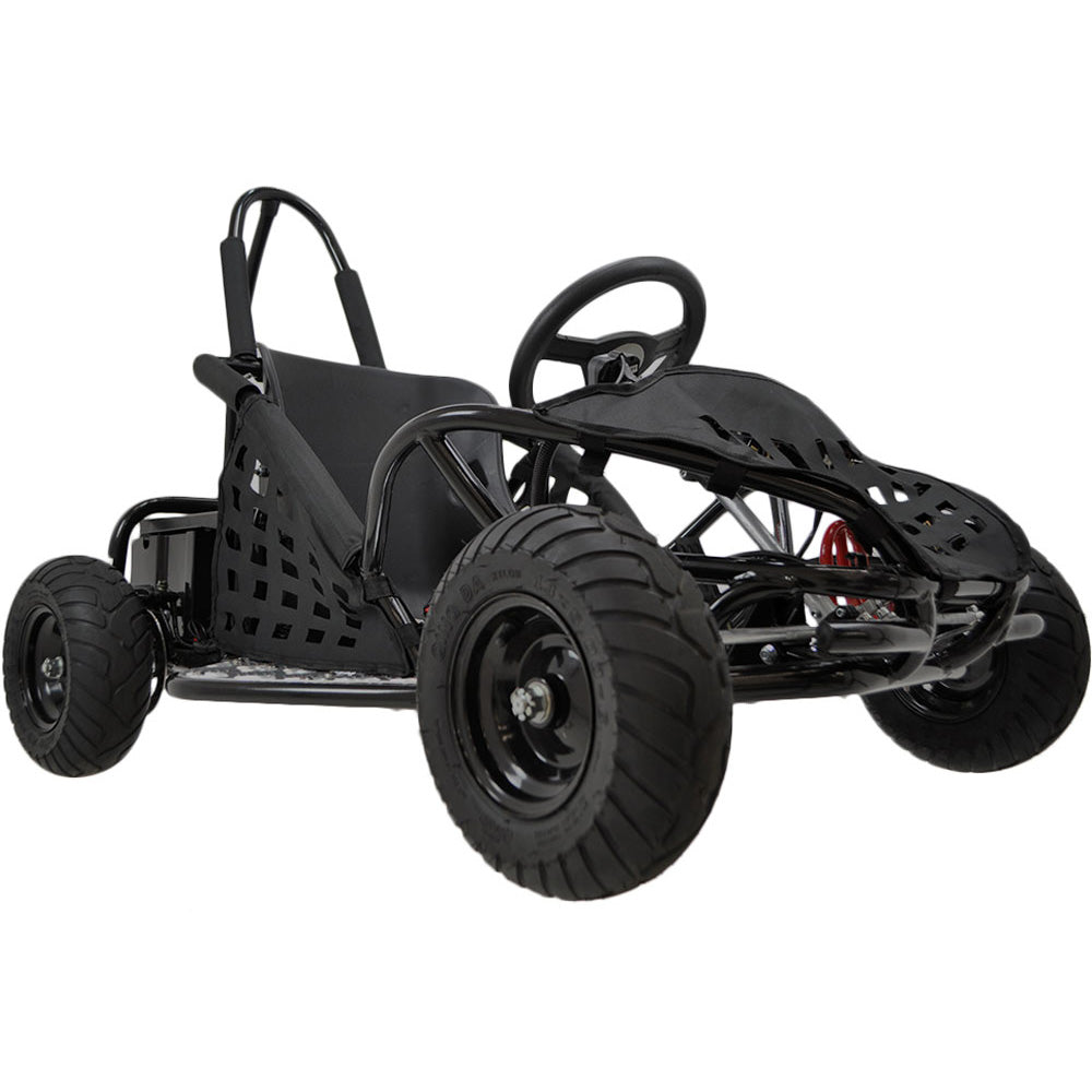 MotoTec Off Road Kids Electric 48v 1000w Go Kart Black
