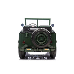 24V Freddo Military Willy Truck 3 Seater Electric Ride on