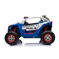 24V Freddo Storm Police UTV 2-Seater for Kids with Lights & Sirens for Action-Packed Adventures