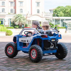 24V Freddo Storm Police UTV 2-Seater for Kids with Lights & Sirens for Action-Packed Adventures