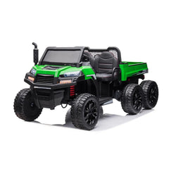 Freddo 24V 6 Wheeler Freddo Tractor Trailer 2 Seater Ride-on with Dump Cart and Parental Remote