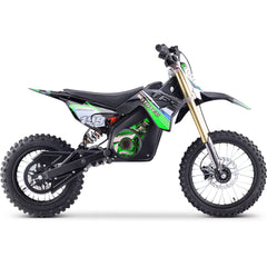 MotoTec 48v Pro Electric Dirt Bike 1600w Lithium Green